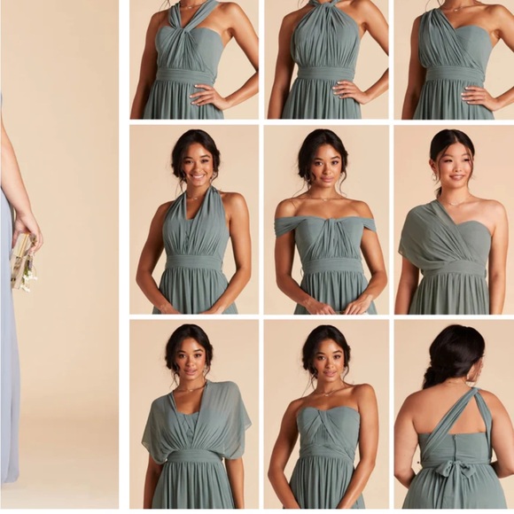 Birdie Grey chiffon bridesmaid/wedding guest dress - Picture 2 of 11